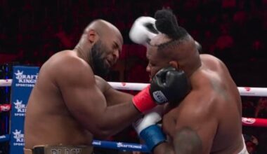 Jarrell Miller loses hair during boxing match, throws toupee in crowd