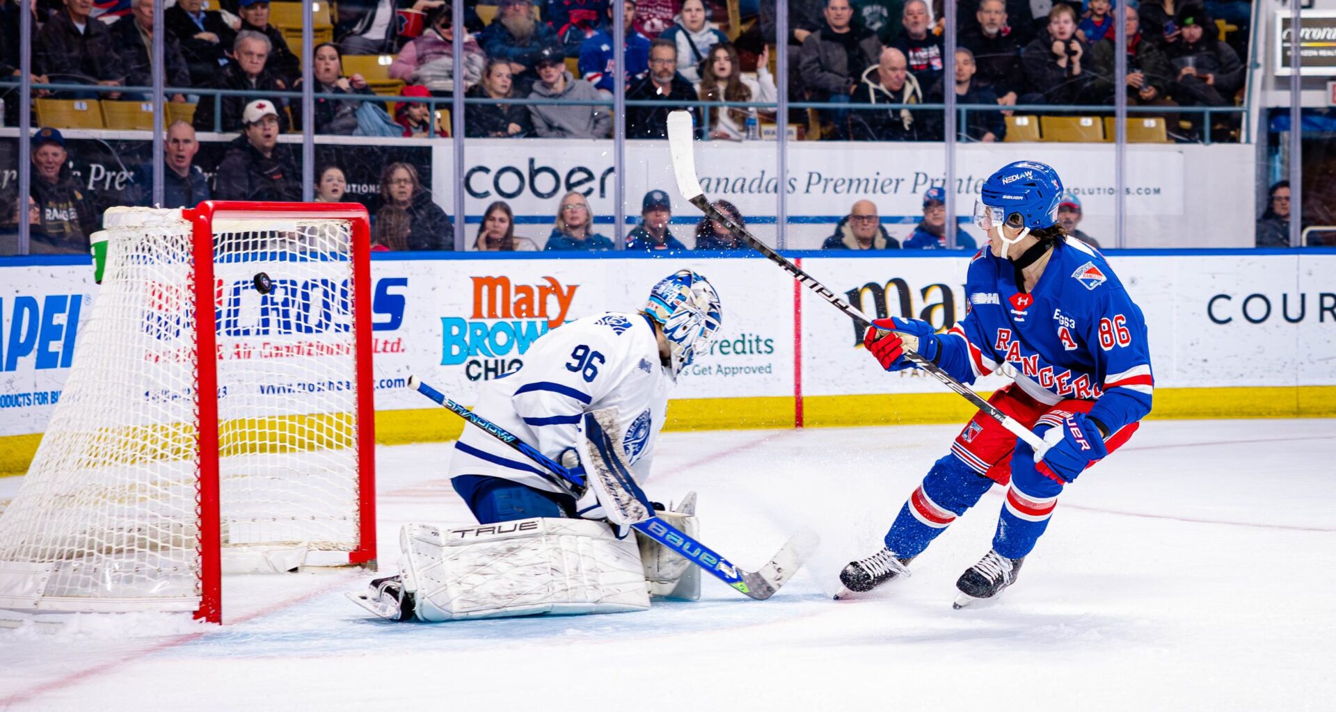 Rangers rout Steelheads 8-2 with massive six-goal second period