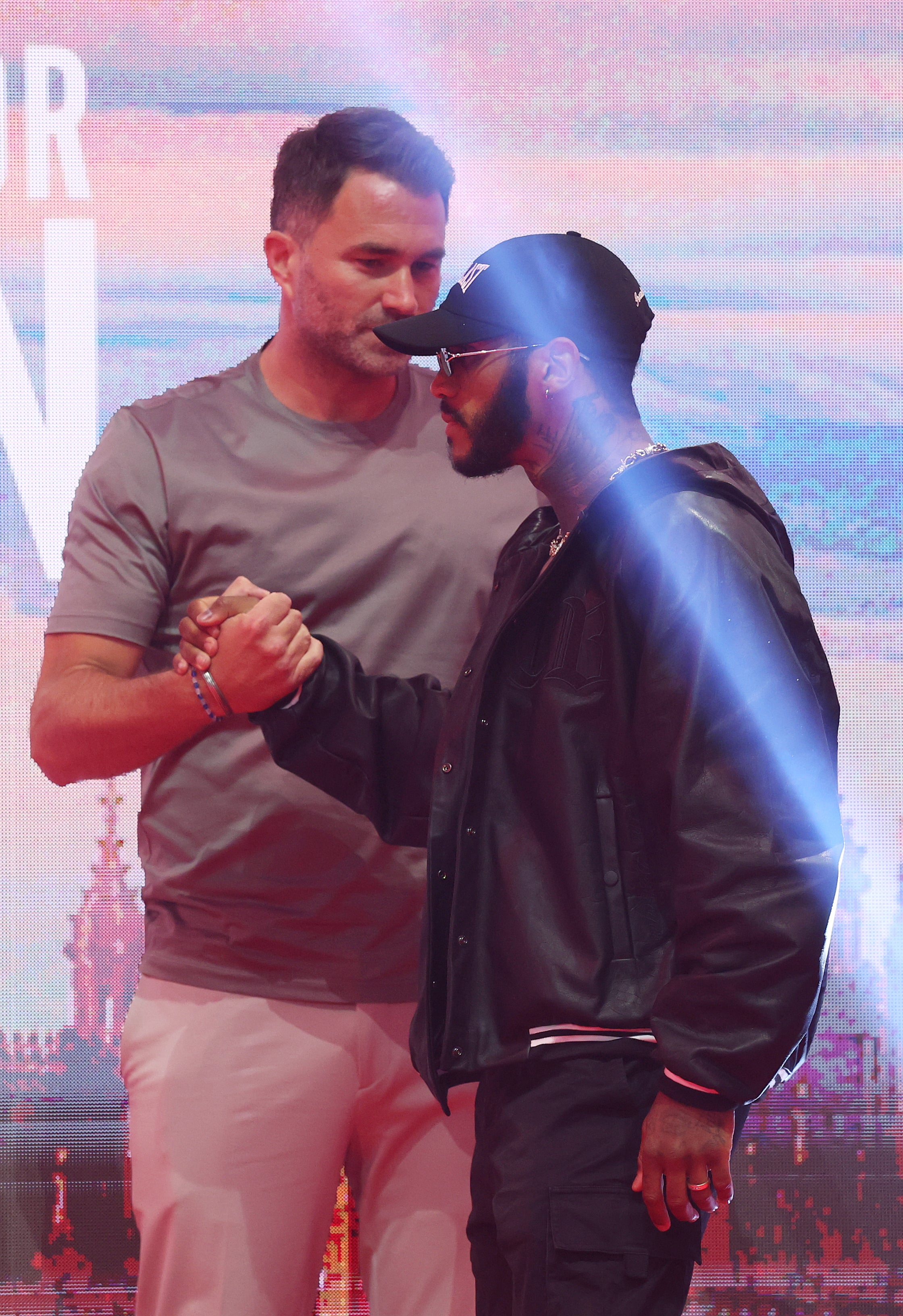 Conor Benn (right) with his now-former promoter Eddie Hearn