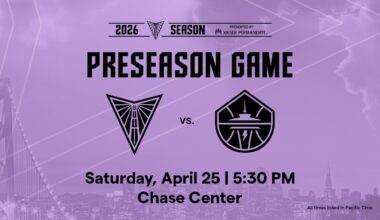 Valkyries Announce 2026 Preseason Game