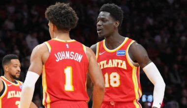 Jalen Johnson has triple-double and Atlanta Hawks spoil Miami Heat's 2006 title celebration with victory