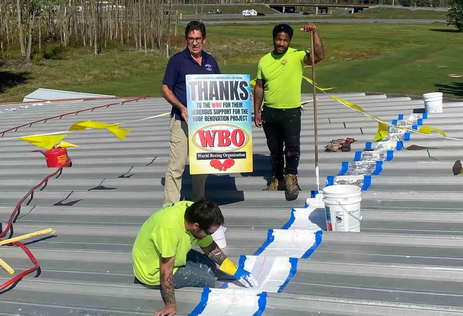 IBHOF thanks WBO for assistance in funding roof repairs