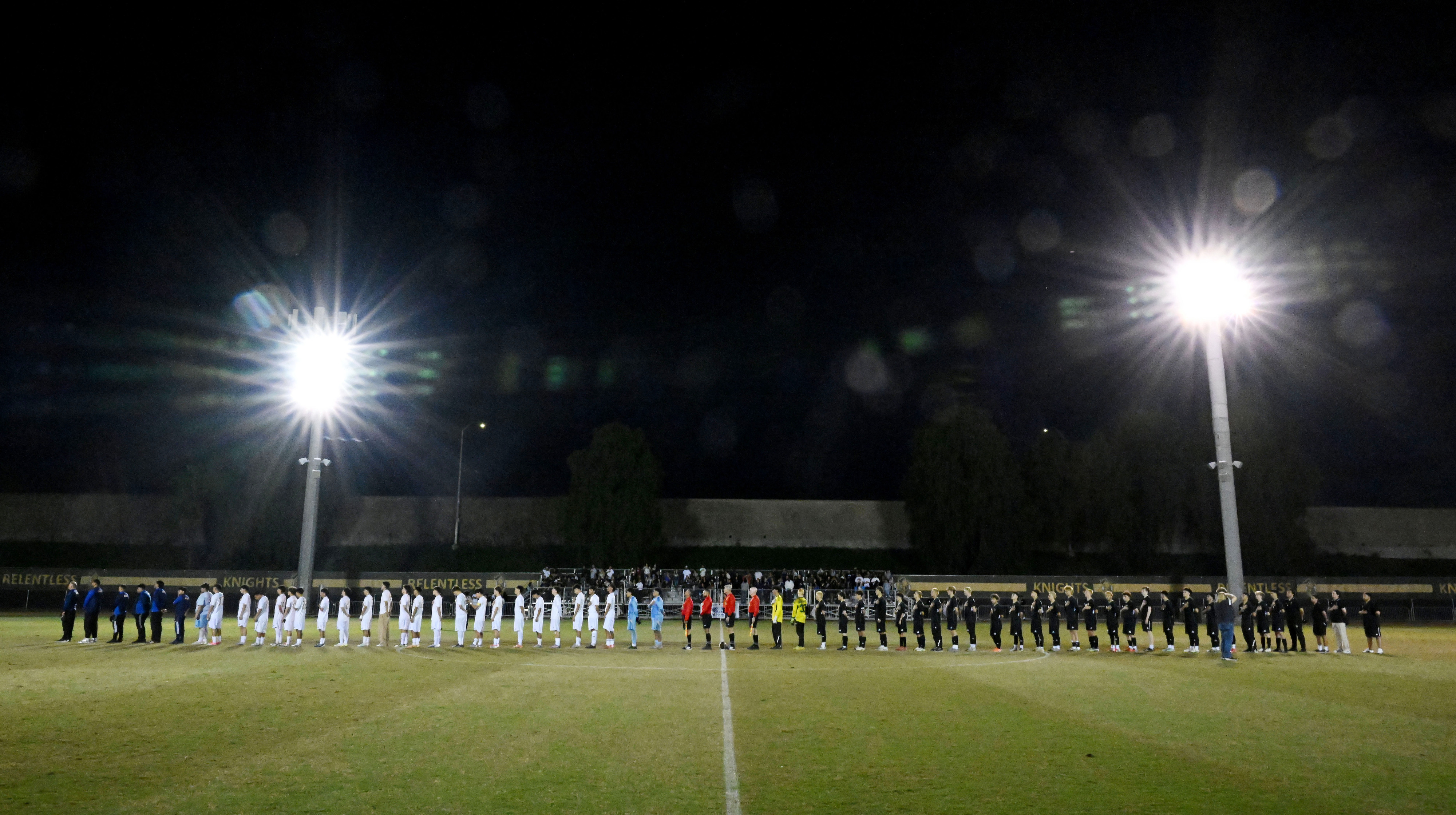 Animo Leadership players, left and Ontario Christian players during player...