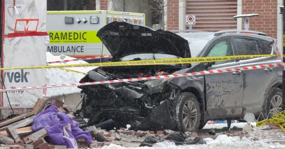 Pedestrian killed after vehicle crashes into Ottawa building - CTV News