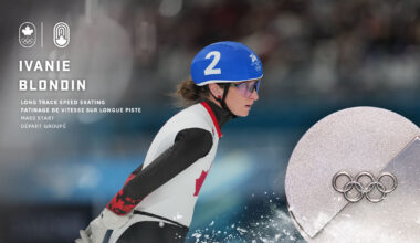 Blondin wins second straight Olympic silver medal in women's mass start