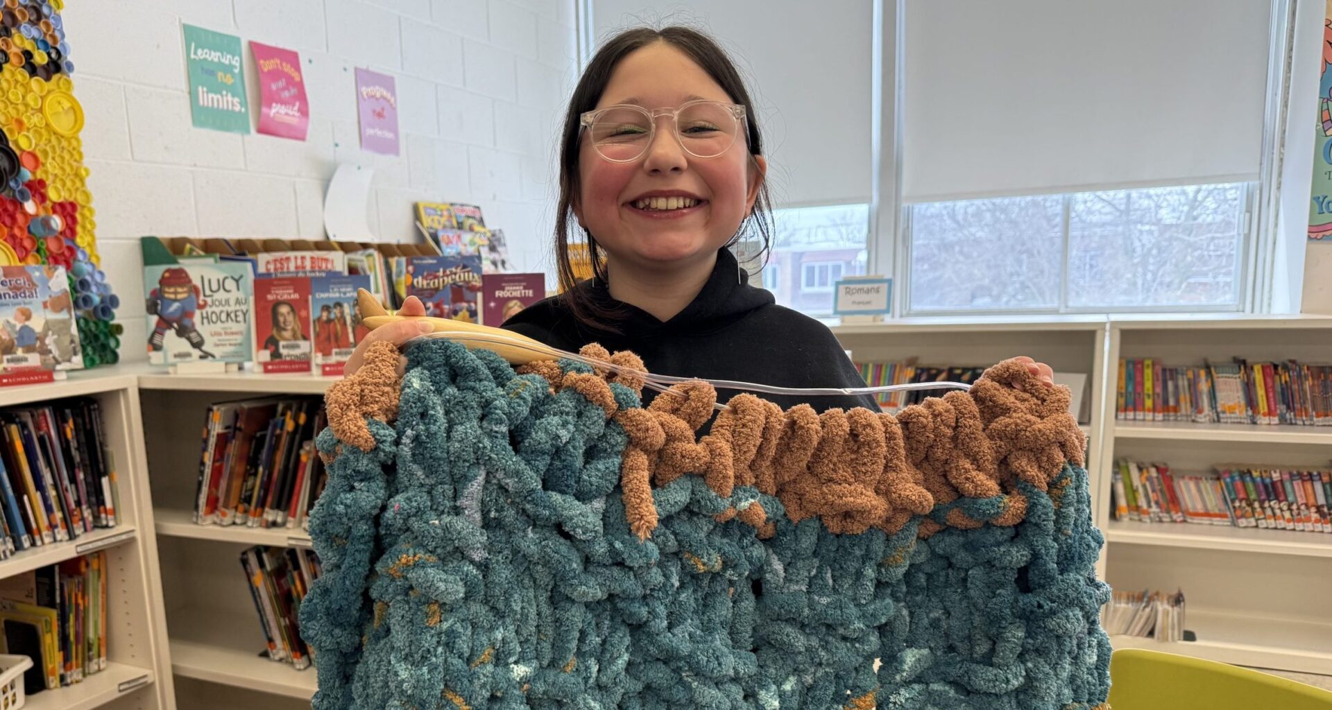 Montreal Grade 6 student knits for a cause