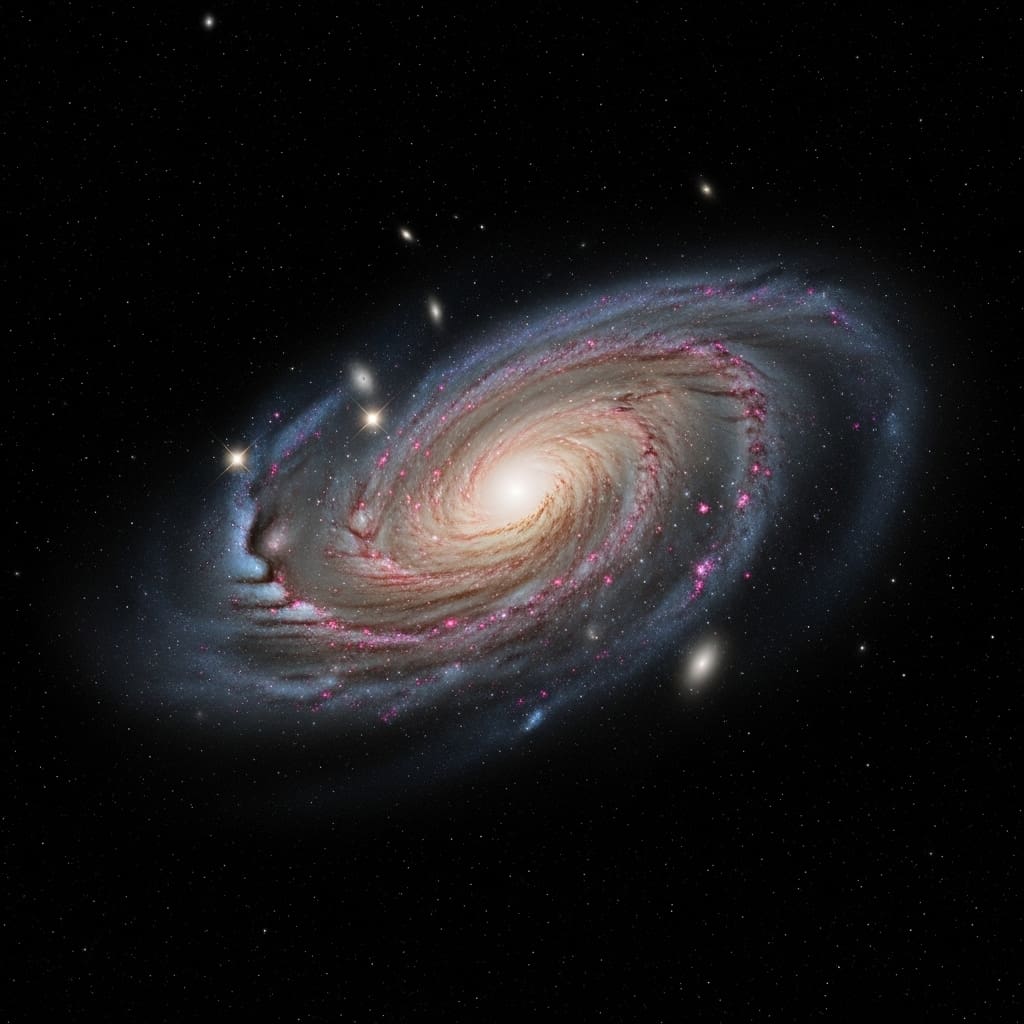 Galaxy Merger Model Achieves Milky Way Disk Warp with Declining Rotation Curve