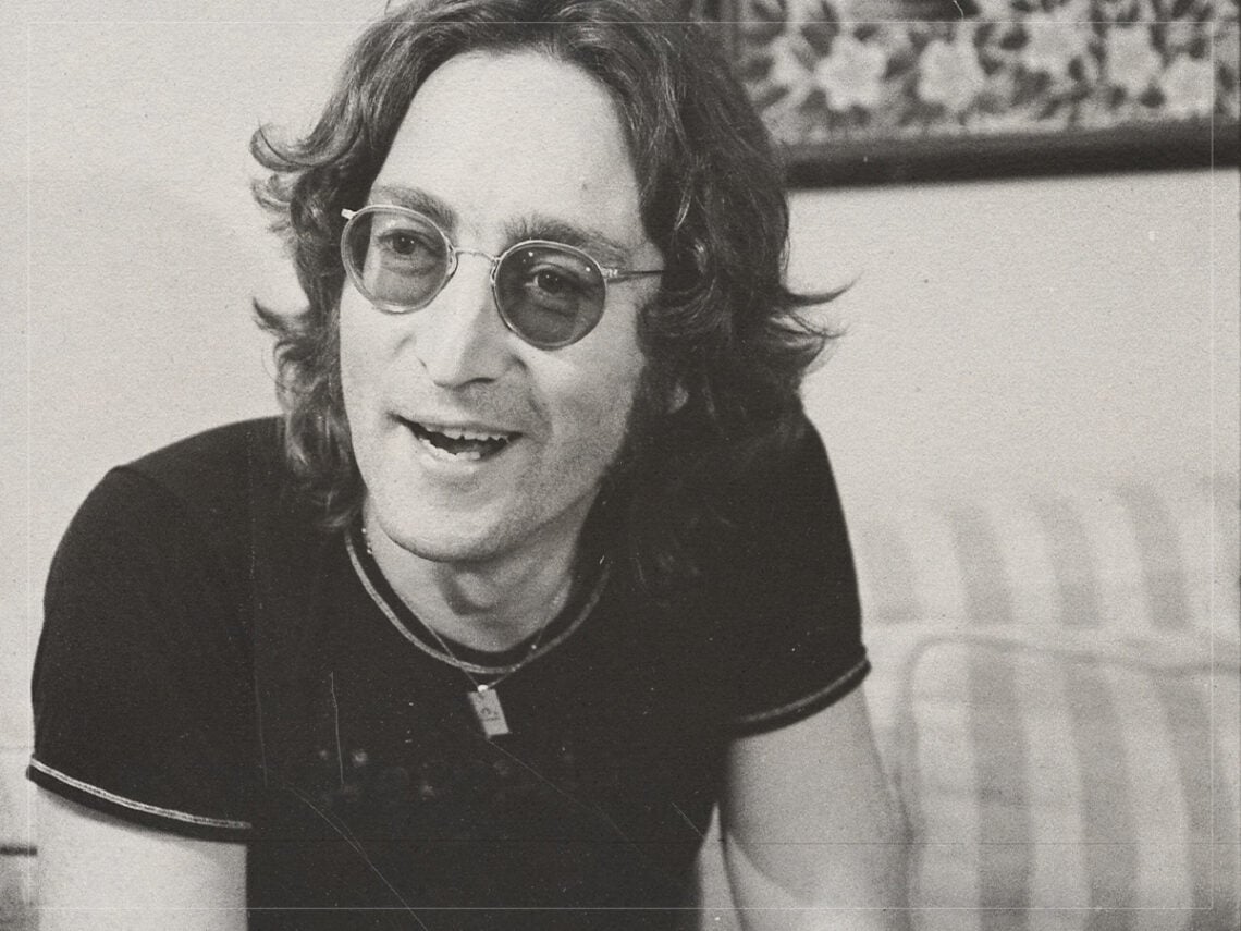 John Lennon being interviewed in Los Angeles California - September 29 1974