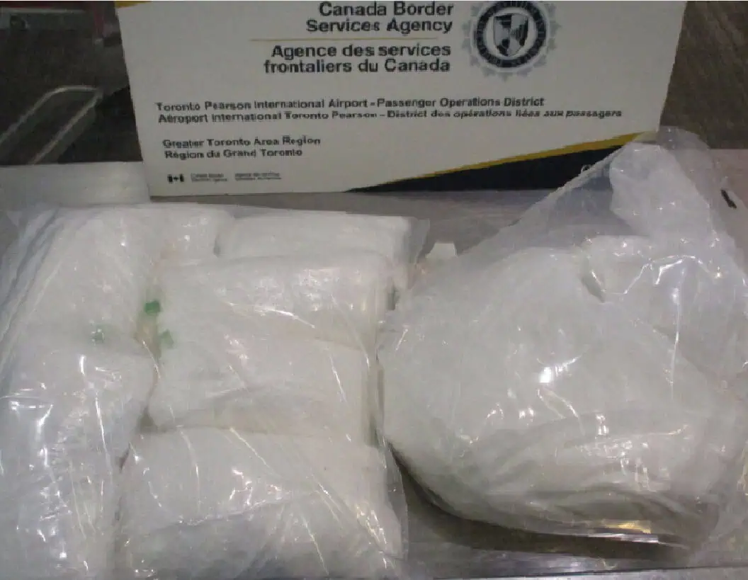 drug bust at toronto pearson airport mississauga.