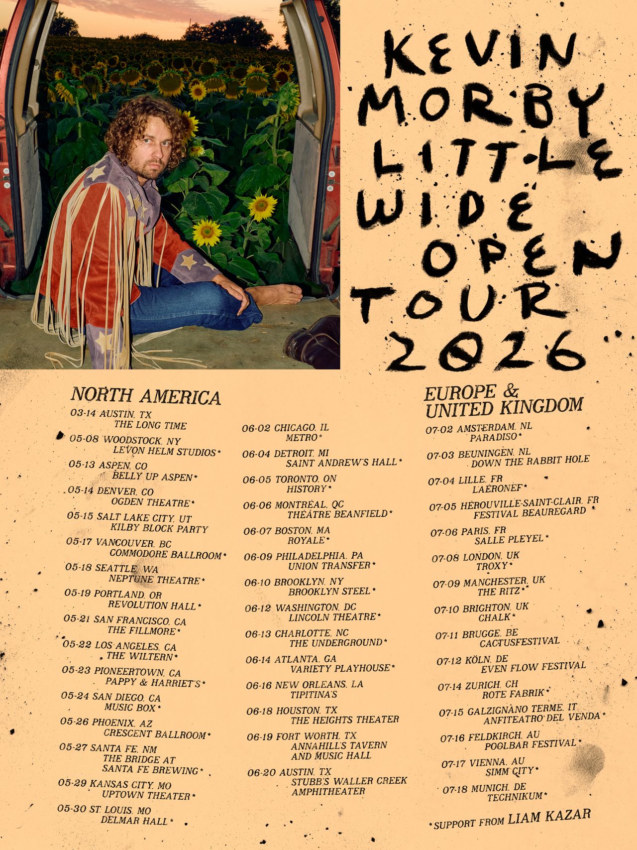 Kevin Morby: Little Wide Open Tour 2026