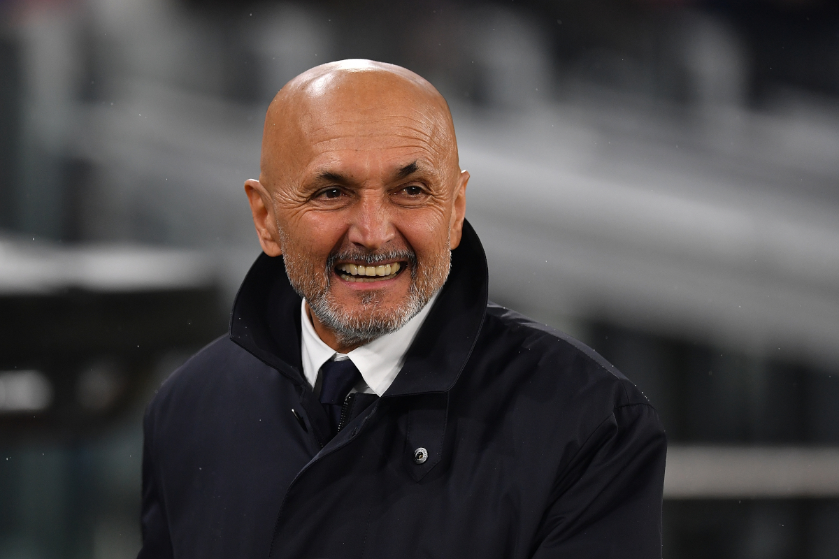 TURIN, ITALY - FEBRUARY 08: Juventus FC head coach Luciano Spalletti looks on during the Serie A match between Juventus FC and SS Lazio at Allianz Stadium on February 8, 2026 in Turin, Italy. (Photo by Valerio Pennicino/Getty Images)
