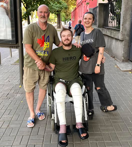 Rather than return to Canada to recover after being injured in a Russian air attack, Paul Hughes son MacKenzie, chose to stay in Ukraine.