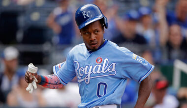 Kansas City Royals' Terrance Gore runs home to score. (Charlie Riedel/AP)