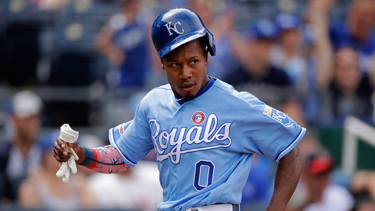 Kansas City Royals' Terrance Gore runs home to score. (Charlie Riedel/AP)
