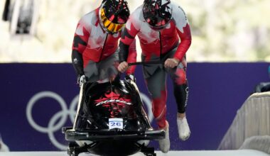 The Shaq of the bobsled track has made his Olympic debut for Canada