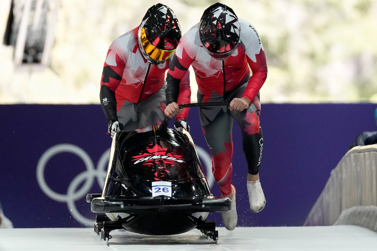 The Shaq of the bobsled track has made his Olympic debut for Canada