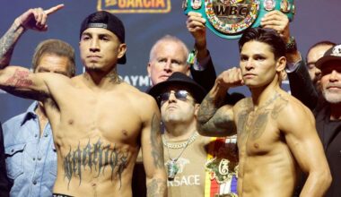 Mario Barrios vs Ryan Garcia live scorecard and fight result