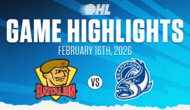 OHL Highlights: North Bay Battalion @ Brampton Steelheads Feb. 16, 2026