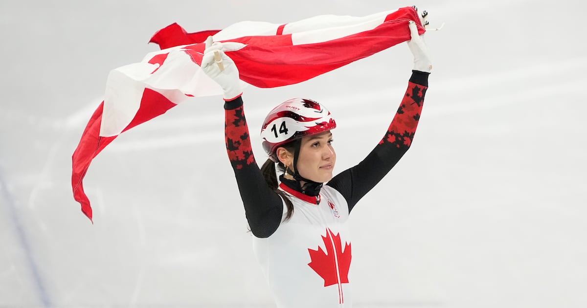 Canada’s Sarault wins Olympic silver in 1,000m short-track speedskating - CTV News