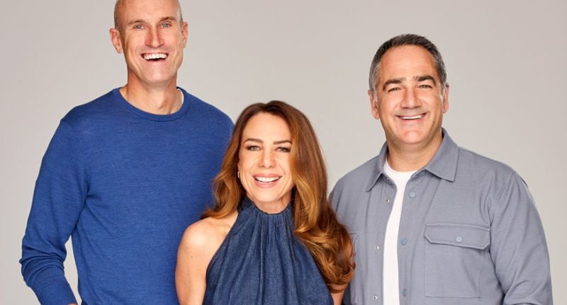 (L-R) Ryan Fitzgerald, Michael Wipfli, and Kate Ritchie.