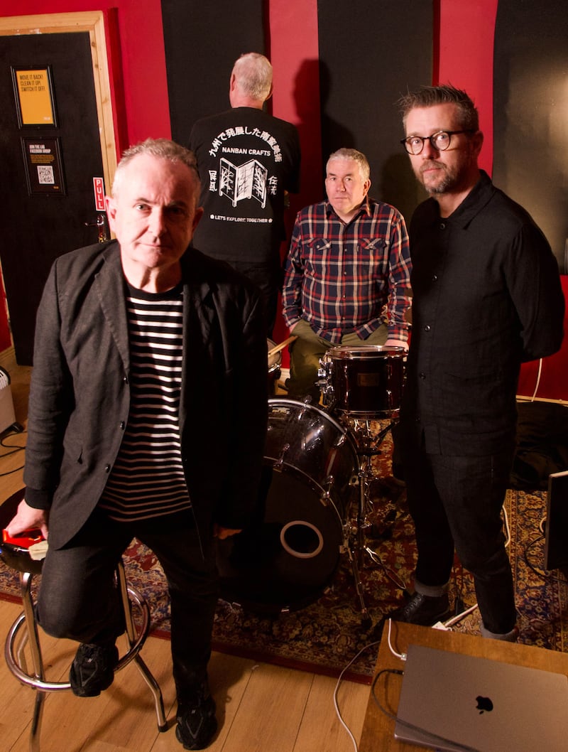 Cypress, Mine! - not looking back: Ciarán Ó Tuama (vocals), Mark Healy (bass), Morty McCarthy (drums) and Ian Olney (guitar). Photograph: Charlotte Self