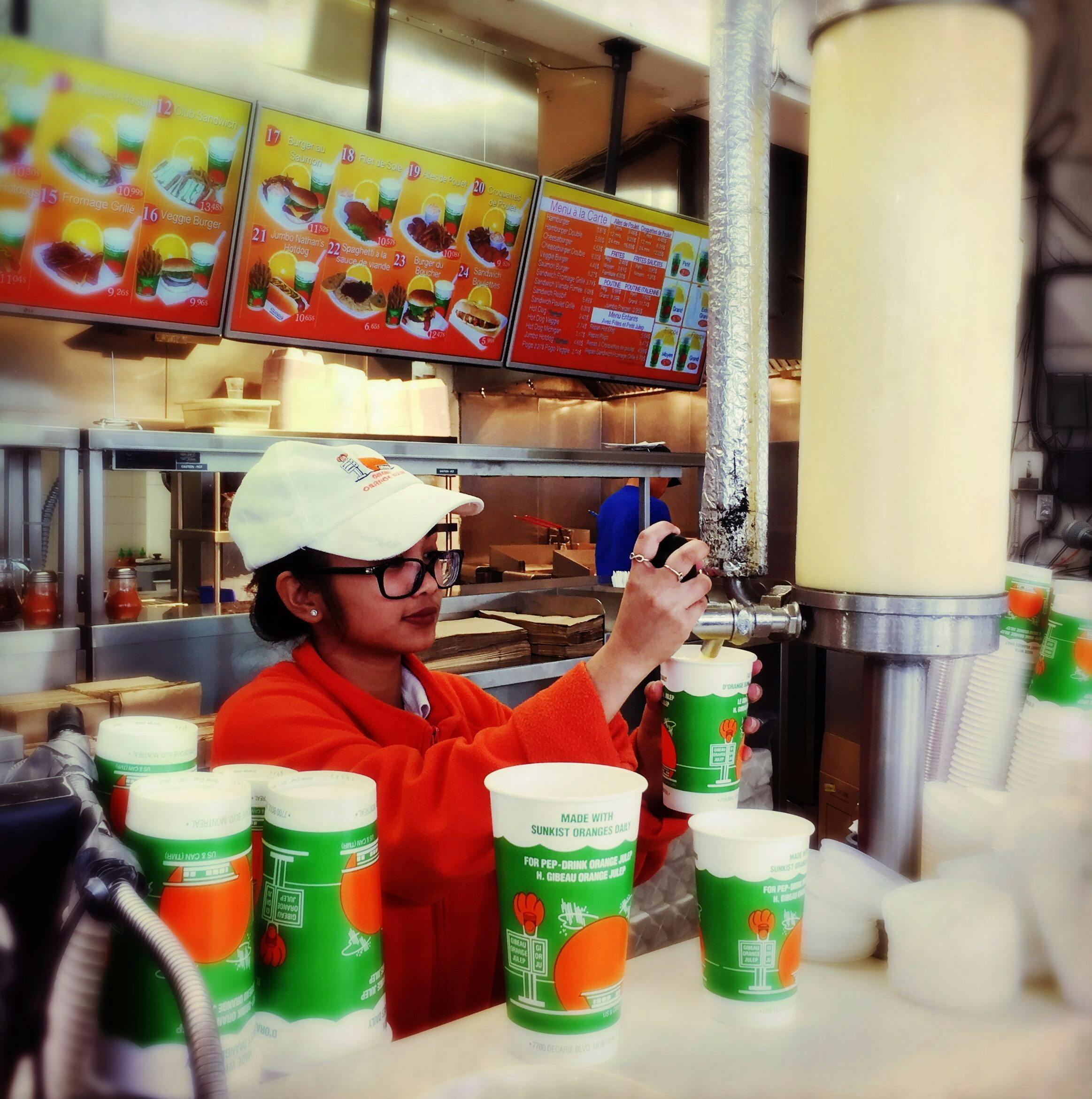 Orange Julep worker juice