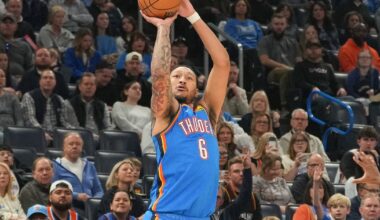 Short-handed Thunder hit 21 3s to beat Cavaliers 121-113, snapping Cleveland’s 7-game streak