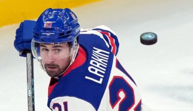 Dylan Larkin hasn't won much in his hockey life. Olympic gold with the US would change that