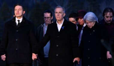 ‘Canadians will always be with you,’ Carney tells grieving Tumbler Ridge