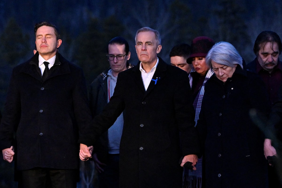 ‘Canadians will always be with you,’ Carney tells grieving Tumbler Ridge