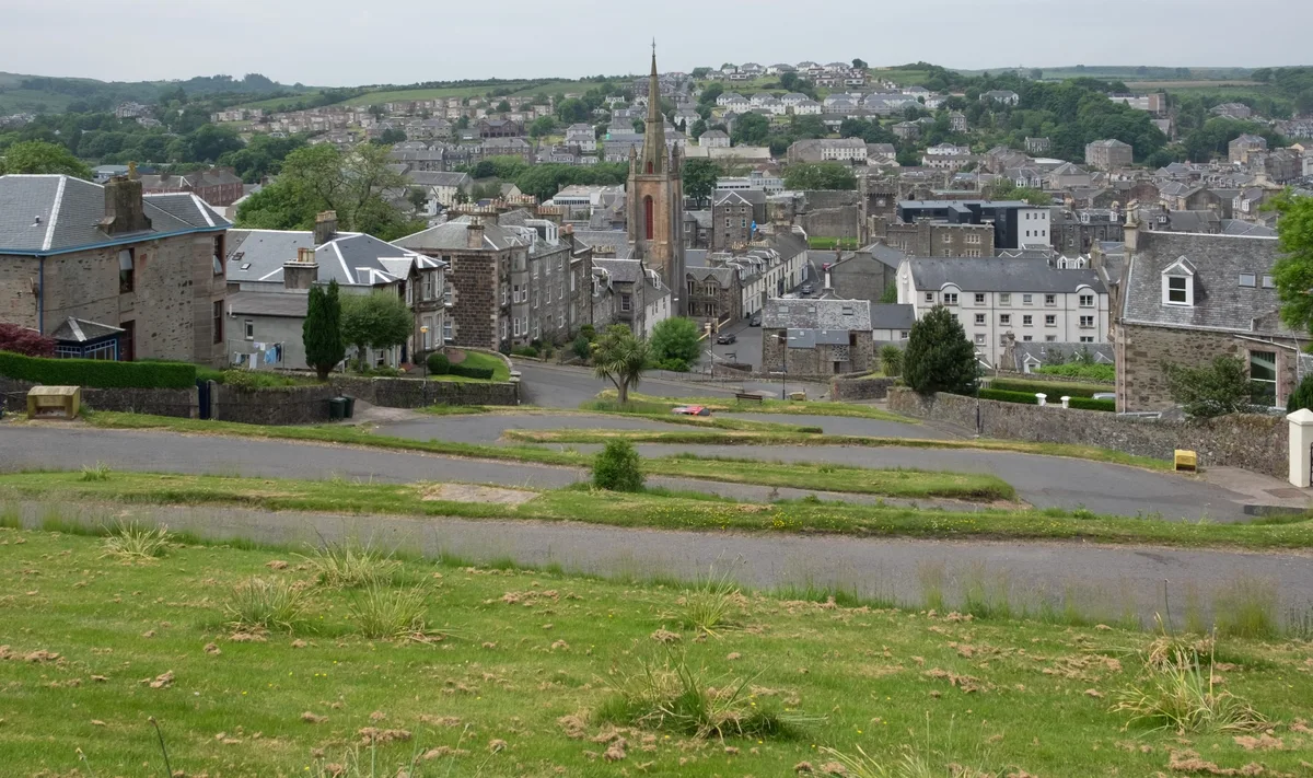 English: Rothesay, Isle of Bute viewed from part way up Serpentine Road