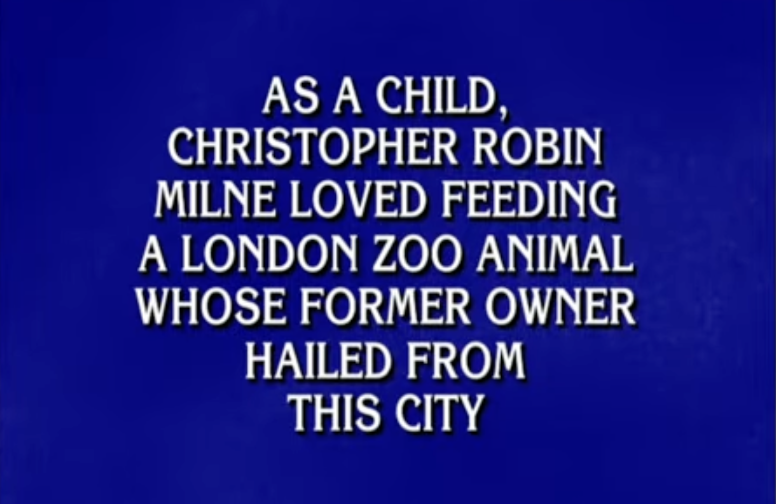 Pooh knew? Winnipeg clue delivers sweet 'Jeopardy!' victory