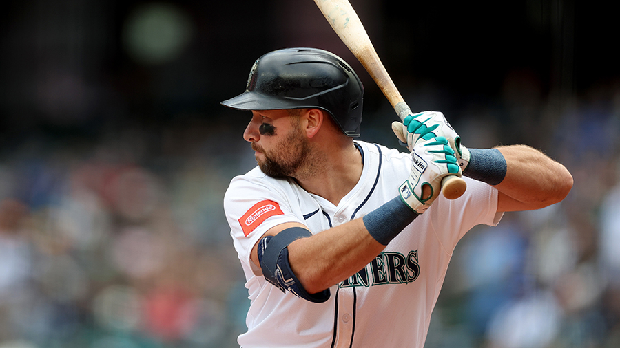 Seattle Mariners Cal Raleight at-bat 2025...