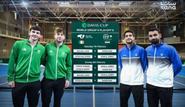 Syria’s tennis team defeats Irish hosts in Davis Cup qualifiers