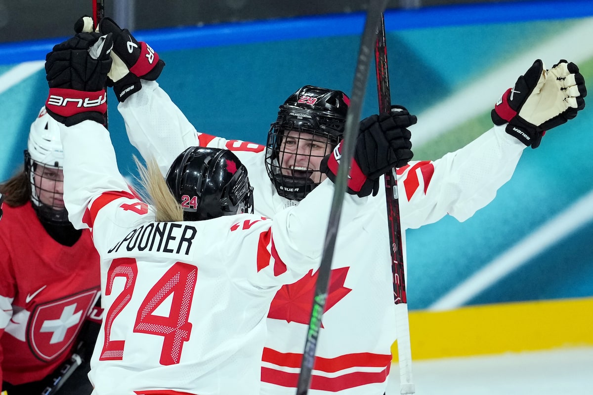 What a six-word message written on a hockey stick means for Canada’s women’s team in Milan