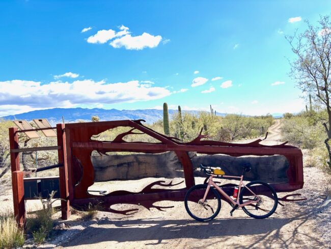 TCH front gate with bike