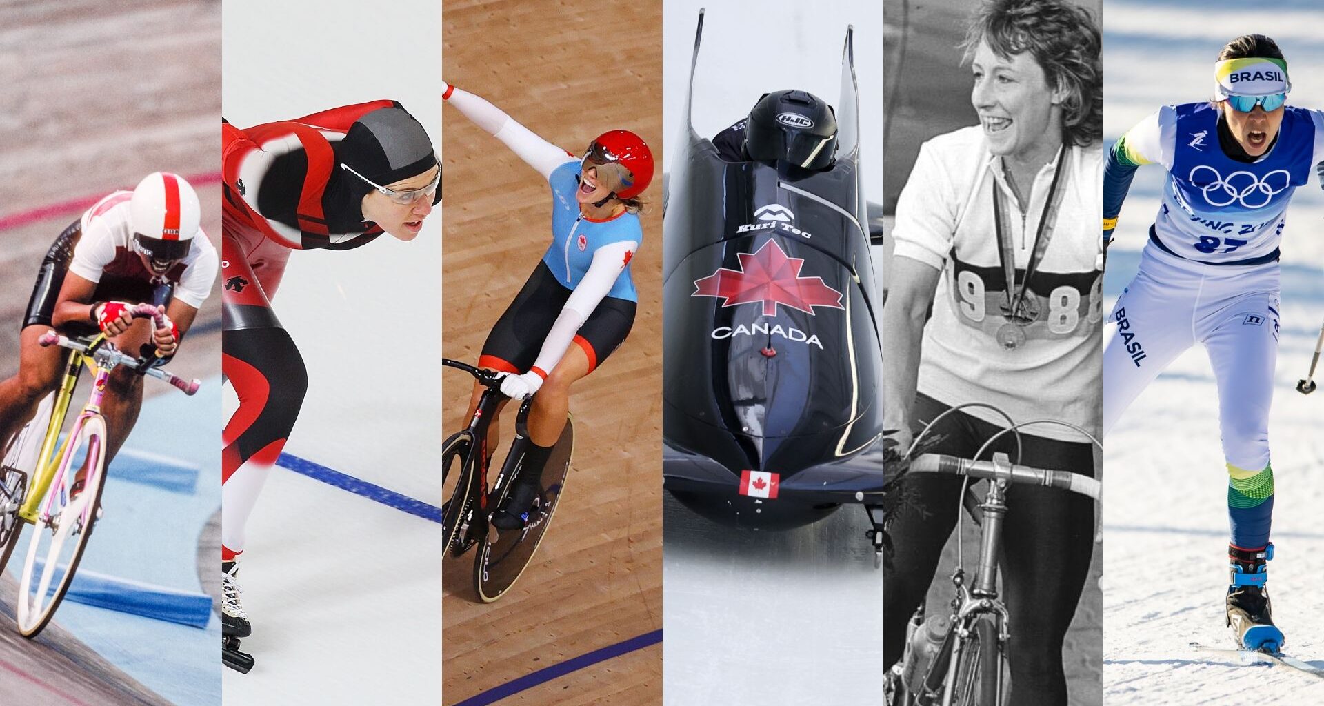 cyclists and winter Olympians