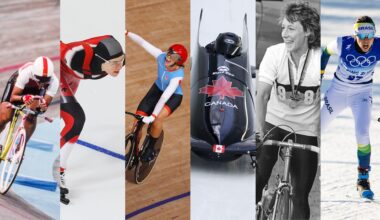 cyclists and winter Olympians