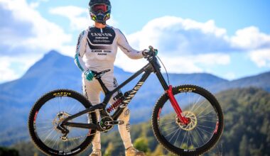Troy Brosnan with Canyon Sender CFR at Red Bull Hardline Tasmania