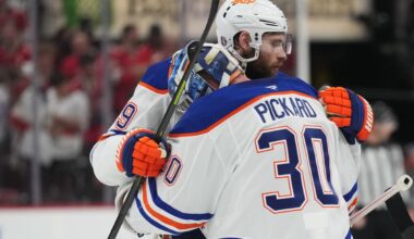 Oilers place goaltender Calvin Pickard on NHL waivers
