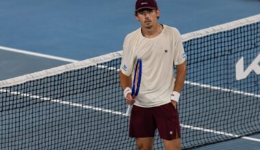 Alex de Minaur at the Australian Open