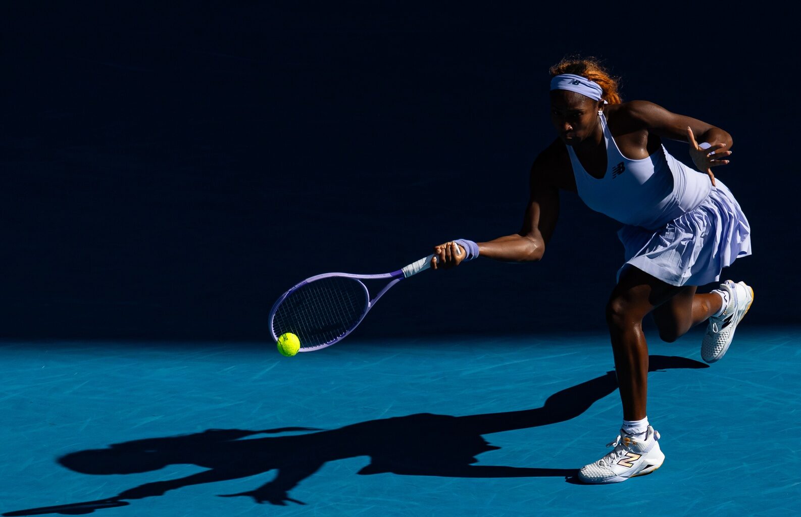 Coco Gauff in action at the Australian Open.