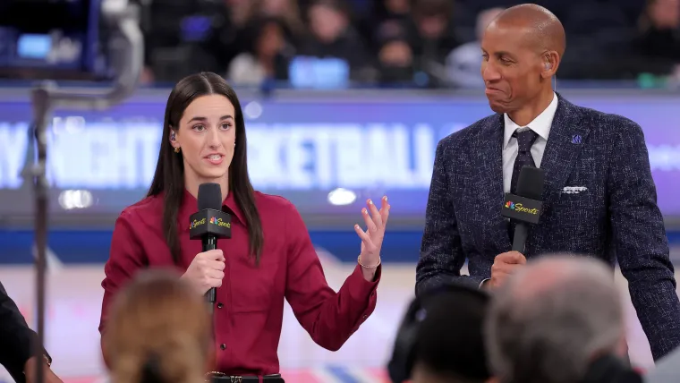 Caitlin Clark's face says it all after Reggie Miller's wild NBA player comparison for WNBA superstar image