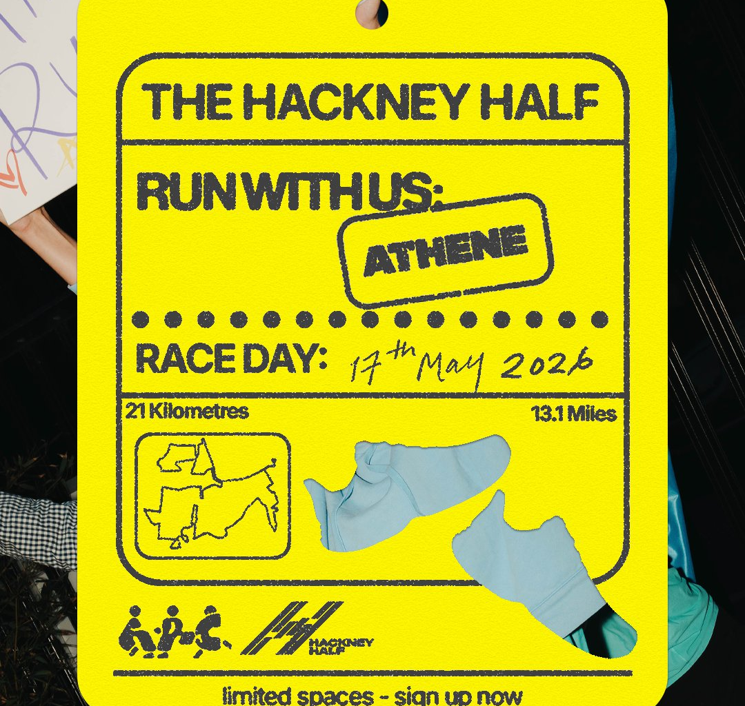 Cat Duncan uses the tactility of tickets and calendars to invigorate the identity of Athene run club