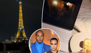 Kim Kardashian gives inside look at intimate Paris date night with Lewis Hamilton