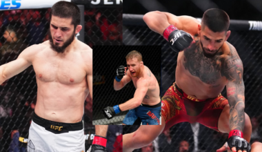 Islam Makhachev, Justin Gaethje, Ilia Topuria