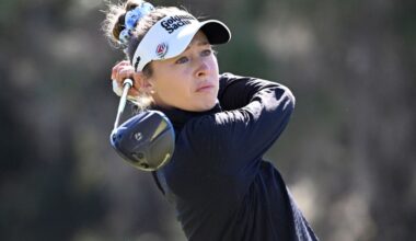 Korda battles through wind to take lead in LPGA opener, Henderson in fifth