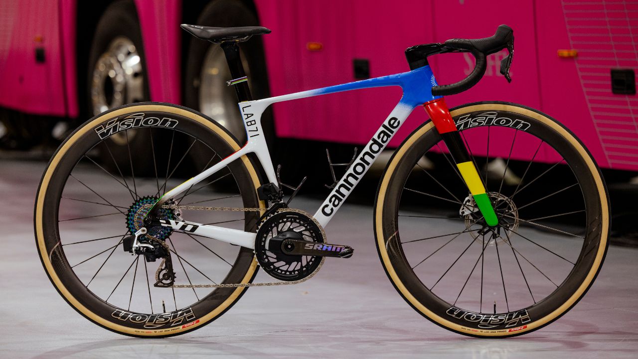 Magdeleine Vallieres Mill's world champion bike