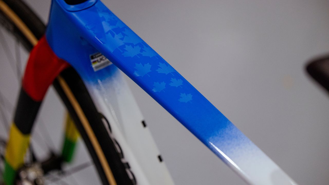 Magdeleine Vallieres Mill's world champion bike