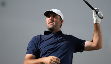 Pair of flubbed chips leave Scheffler at risk of missing the cut at Phoenix Open